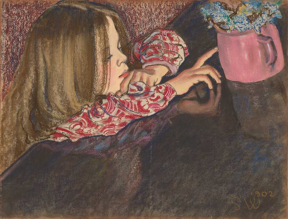 Helenka with a Vase (1902) - Stanisław Wyspiański