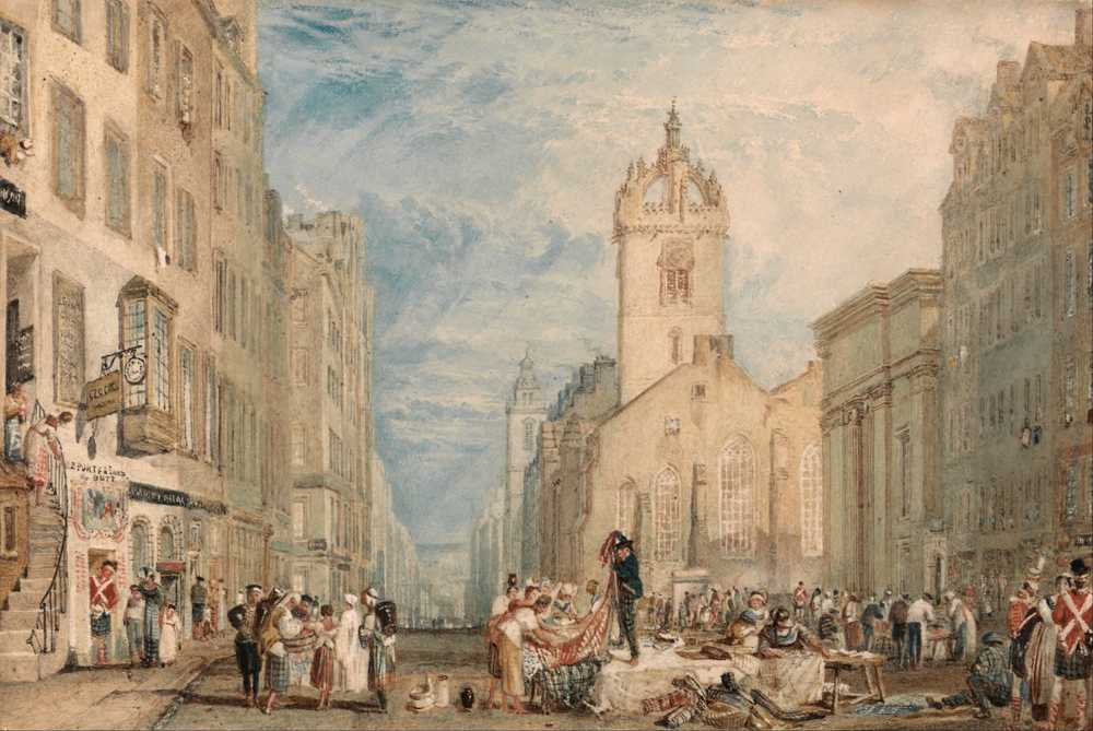 High Street, Edinburgh (ca. 1818) - Joseph Mallord William Turner