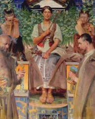 Homage to art and the muse (1910) - Jacek Malczewski