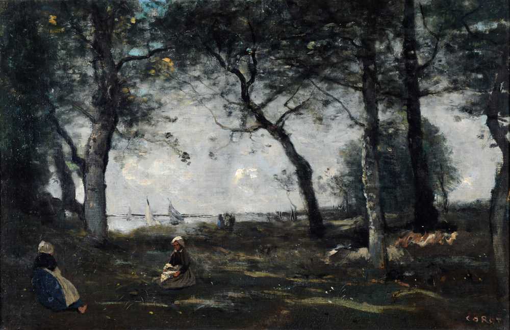 Honfleur (1850-1870) - Jean Baptiste Camille Corot