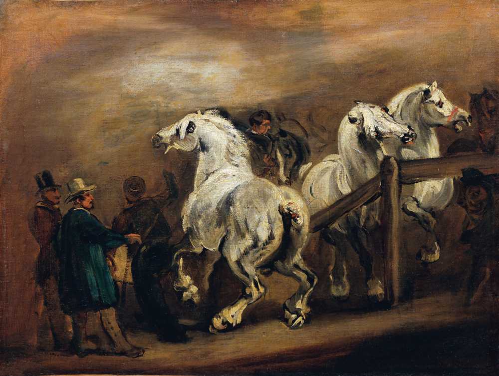 horse market - Piotr Michałowski