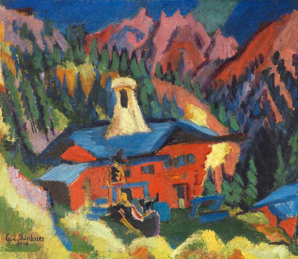 House on the Squadron (1918) - Ernst Ludwig Kirchner