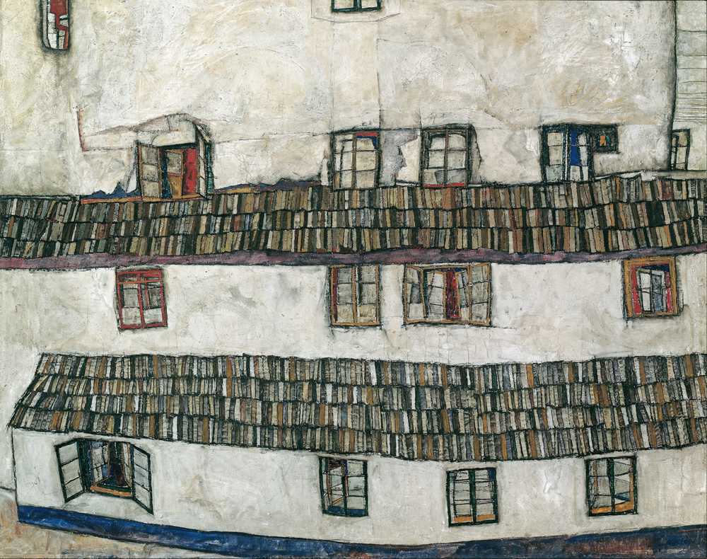 House wall (window) (1914) - Egon Schiele
