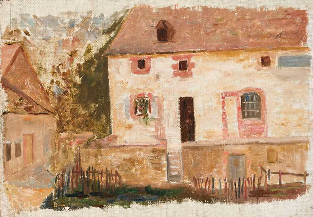 House with railings (1924) - Tadeusz Makowski