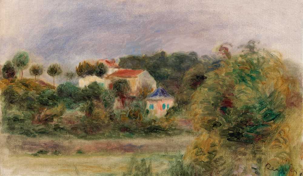 Houses in a Park (c. 1911) - Auguste Renoir