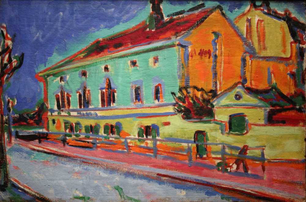Houses in Dresden - Ernst Ludwig Kirchner
