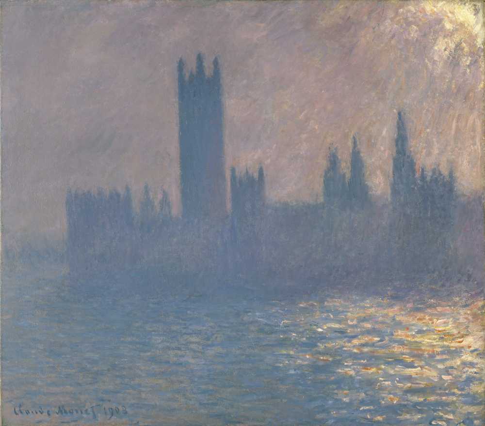 Houses of Parliament, Sunlight Effect (1903) - Claude Monet