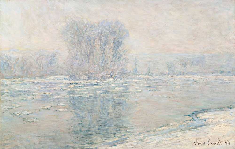 Ice Cubes, White Effect (1893) - Claude Monet