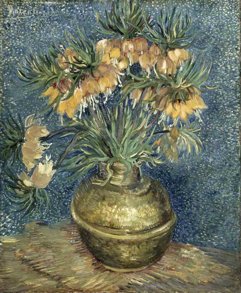 Imperial Fritillaries in a Copper Vase - Van Gogh