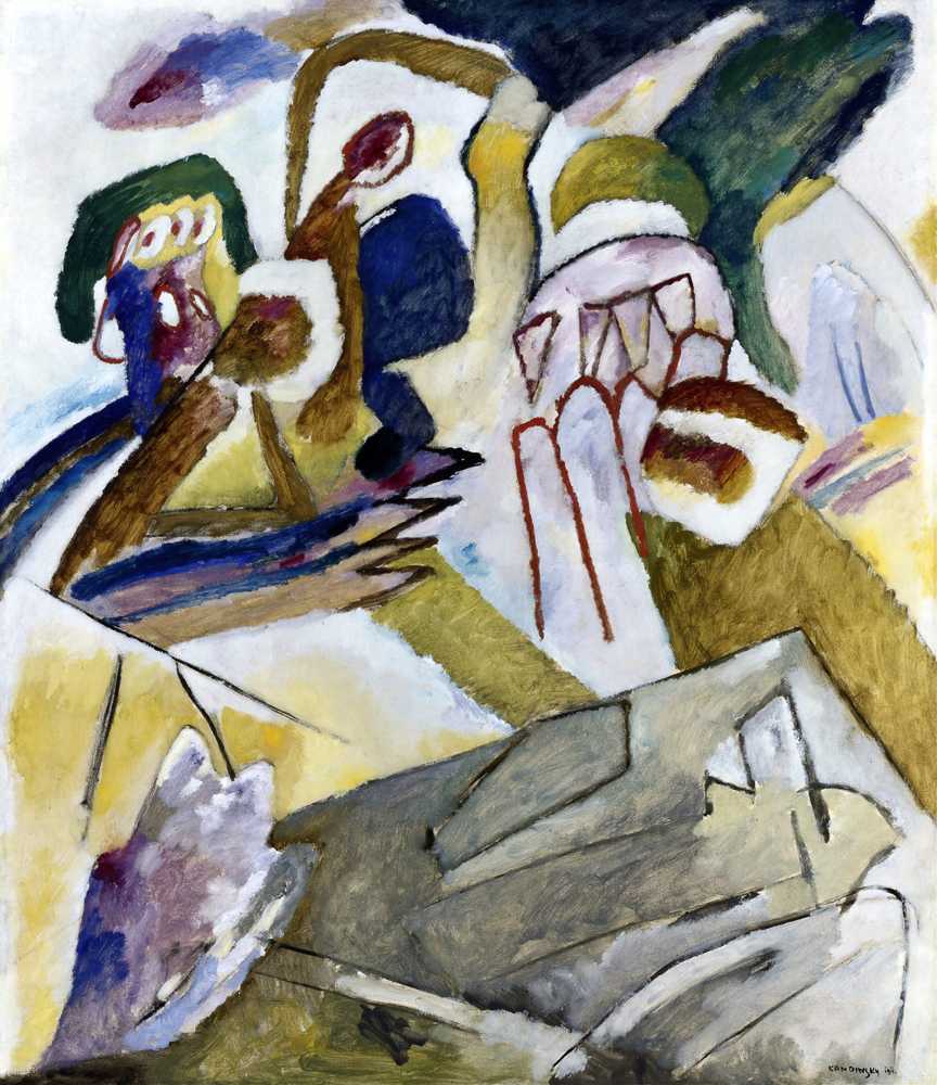 Improvisation 18 (with tombstone) (1911) - Wassily Kandinsky
