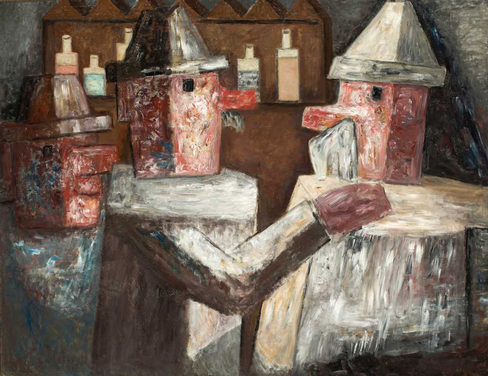 In a bar (1931) - Tadeusz Makowski