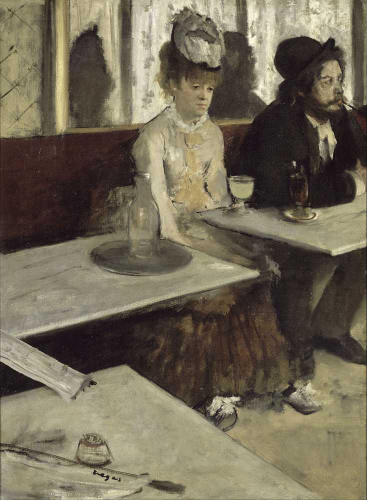In A Cafe (1873) - Edgar Degas