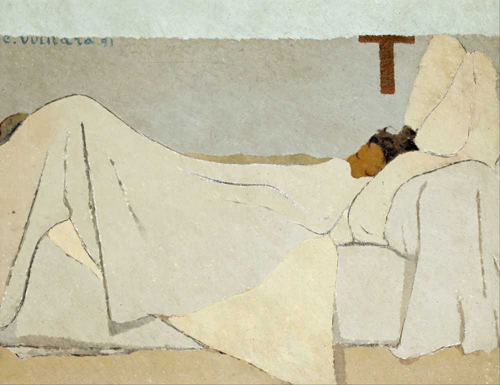 In Bed 1891 - Jean-Edouard Vuillard