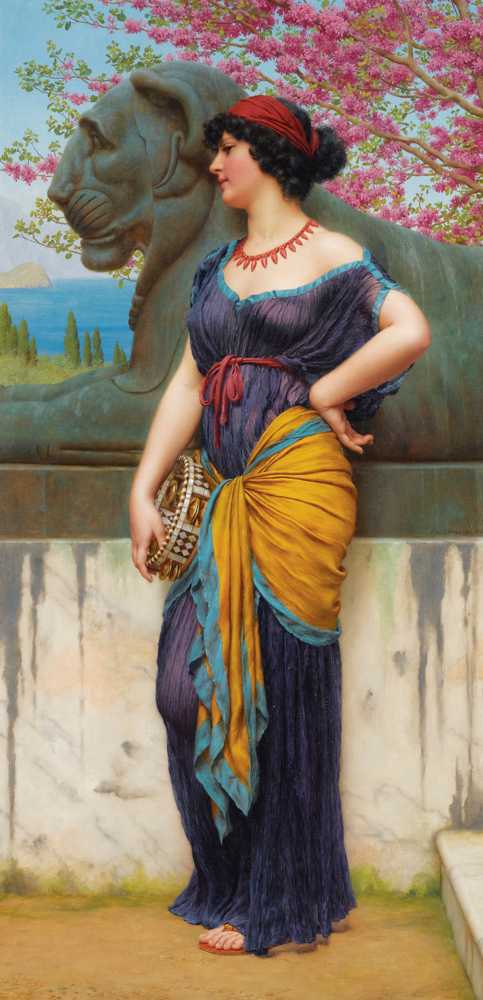 In The Grove Of The Temple Of Isis (1915) - John William Godward