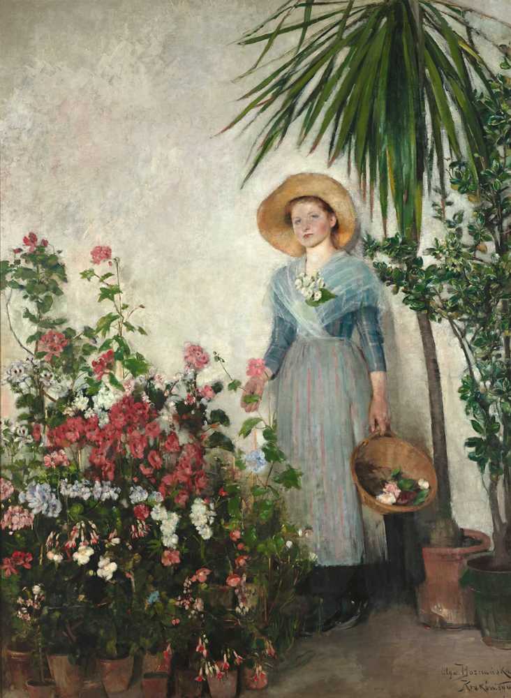 In the orangery (1890) - Olga Boznańska