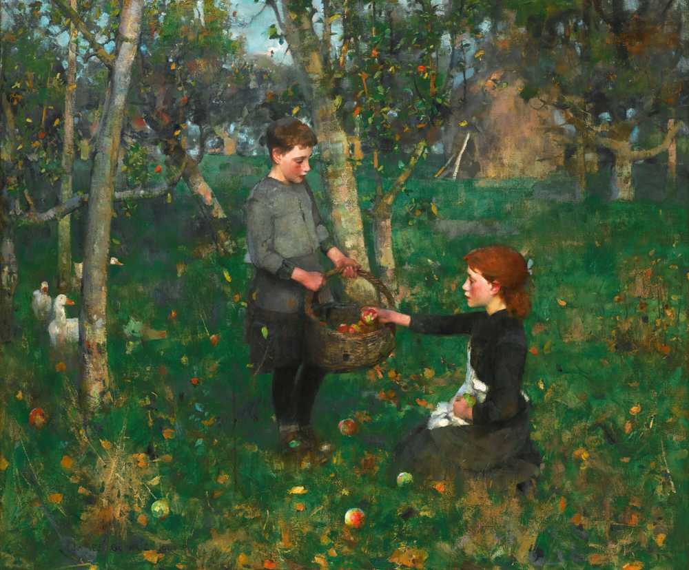 In The Orchard (1885-6) - James Guthrie