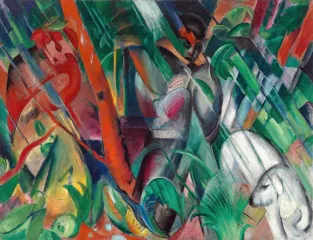 In the Rain (1912) - Franz Marc