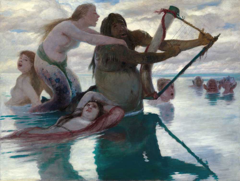 In The Sea (1883) - Arnold Bocklin