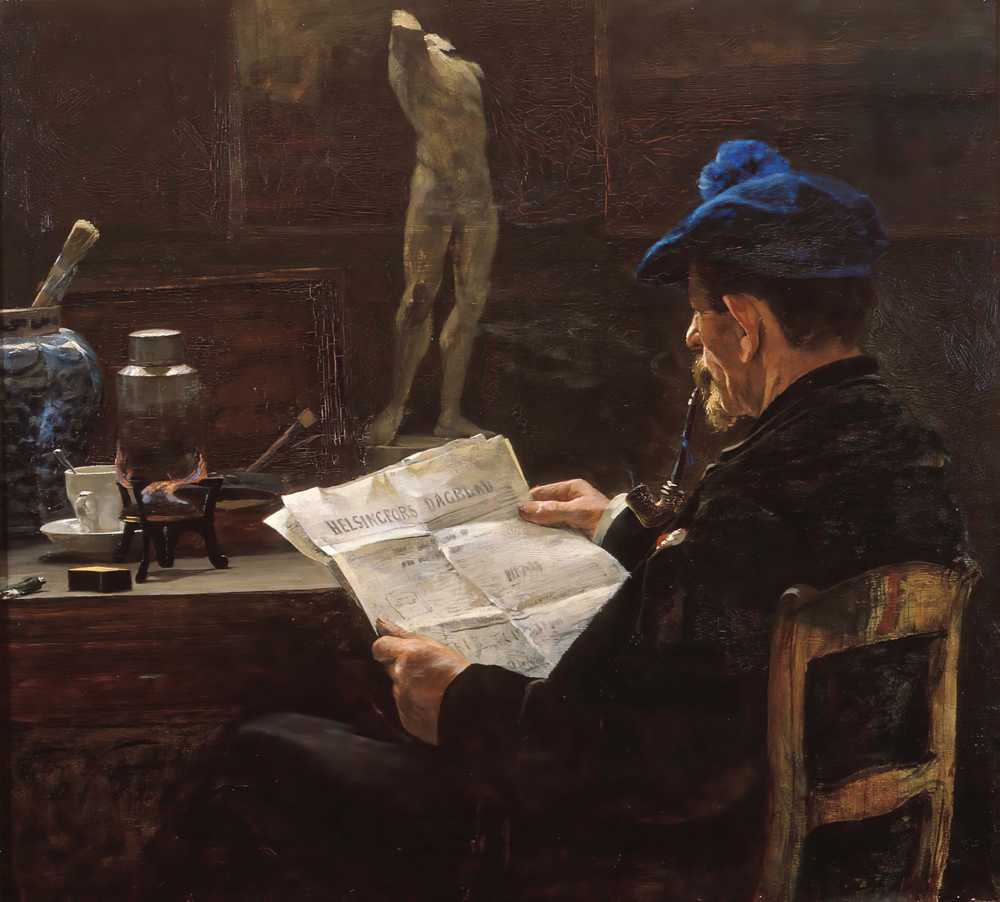 In The Studio (1883) - Victor Westerholm