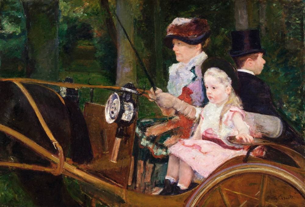 In the wagon - Cassatt