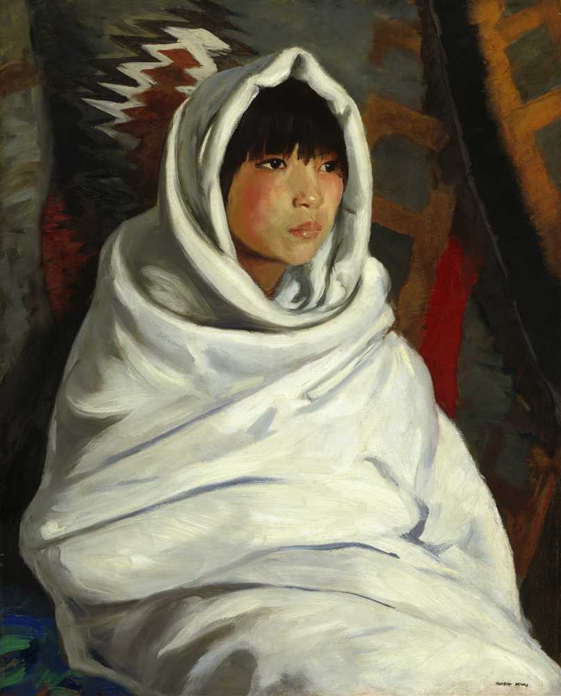 Indian Girl in White Blanket (1917) - Robert Henri