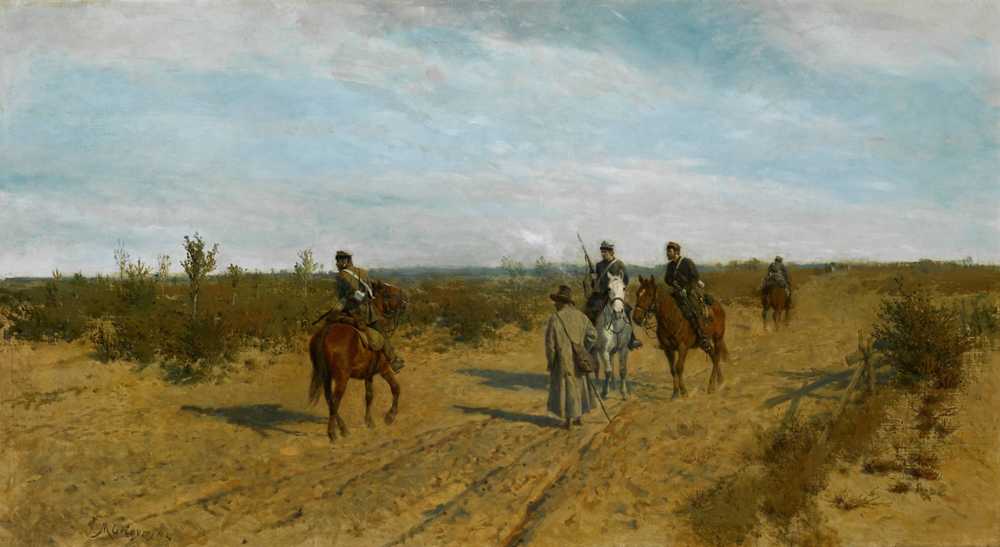 Insurgent patrol (1873) - Maksymilian Gierymski