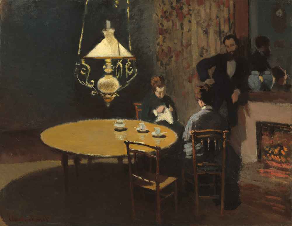 Interior, after Dinner - Claude Monet