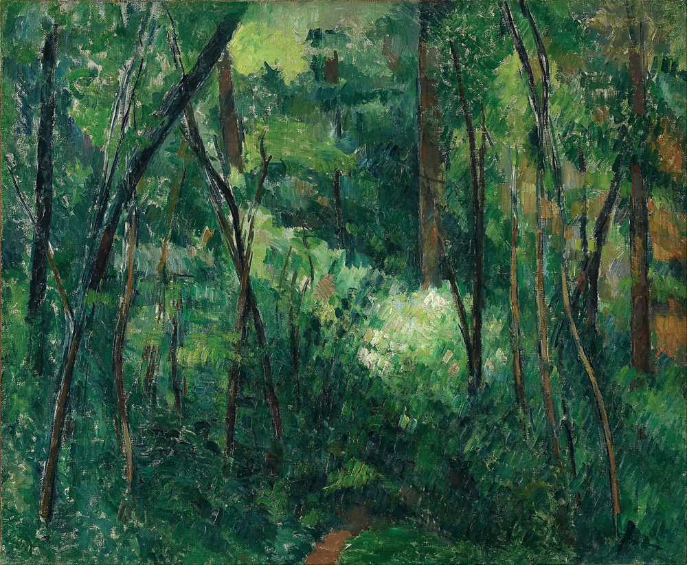 Interior of a forest (1880 - 1890) - Paul Cezanne