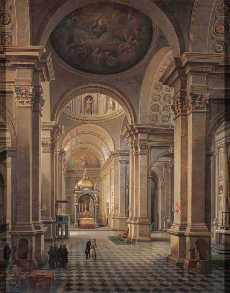 Interior of the All Saints Church in Warsaw (1863) - Marcin Zaleski