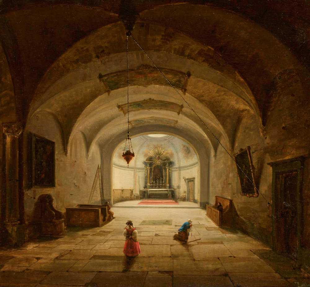 Interior of the subterranean chapel (1836) - Marcin Zaleski
