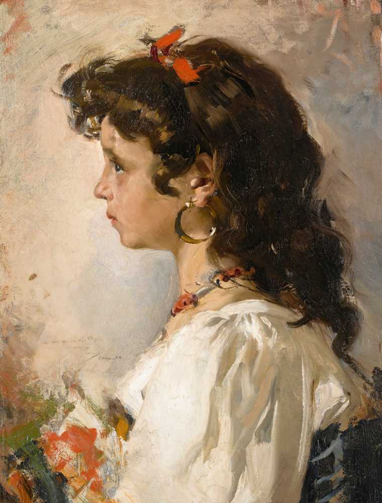 Italian Head (1886) - Joaquin Sorolla y Bastida