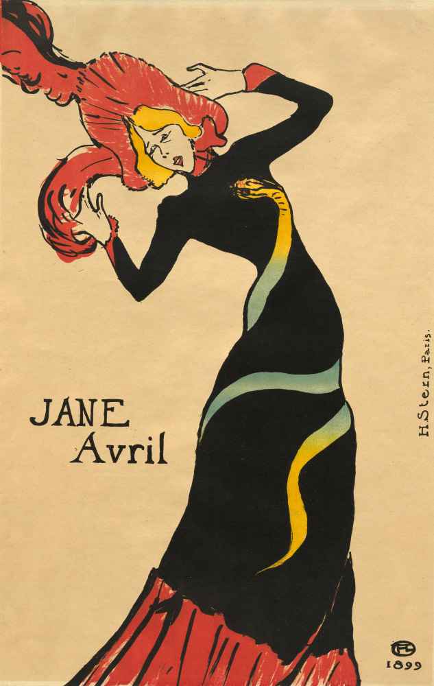 Jane Avril, 1899 - Henri de Toulouse-Lautrec