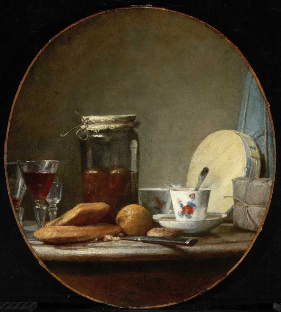 Jar of Apricots (1758) - Jean Baptiste Simeon Chardin