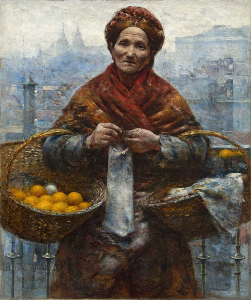Jewess with oranges (Orangerie) - Aleksander Gierymski