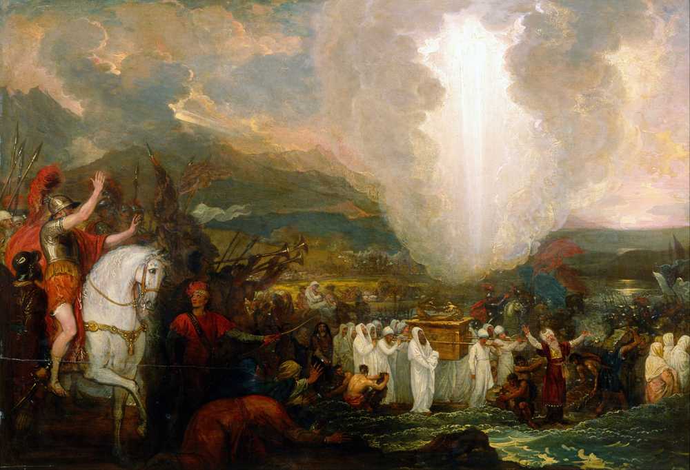 Joshua passing the River Jordan with the Ark of the Covenant (1800) - West