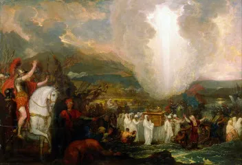 Joshua passing the River Jordan with the Ark of the Covenant (1800) - West