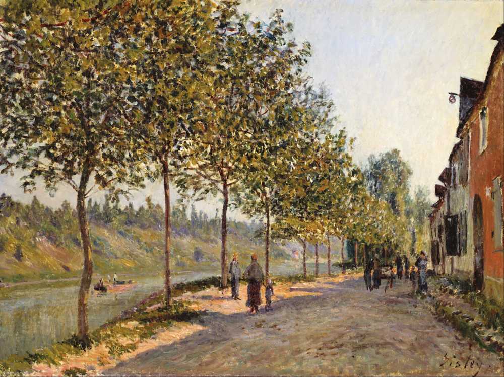 June Morning in Saint-Mammes (1884) - Alfred Sisley