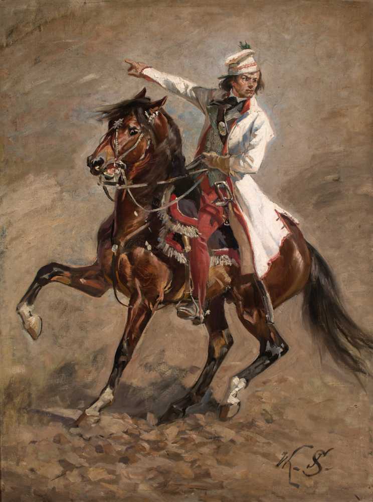 Kościuszko on Horseback (1893) - Wojciech Kossak