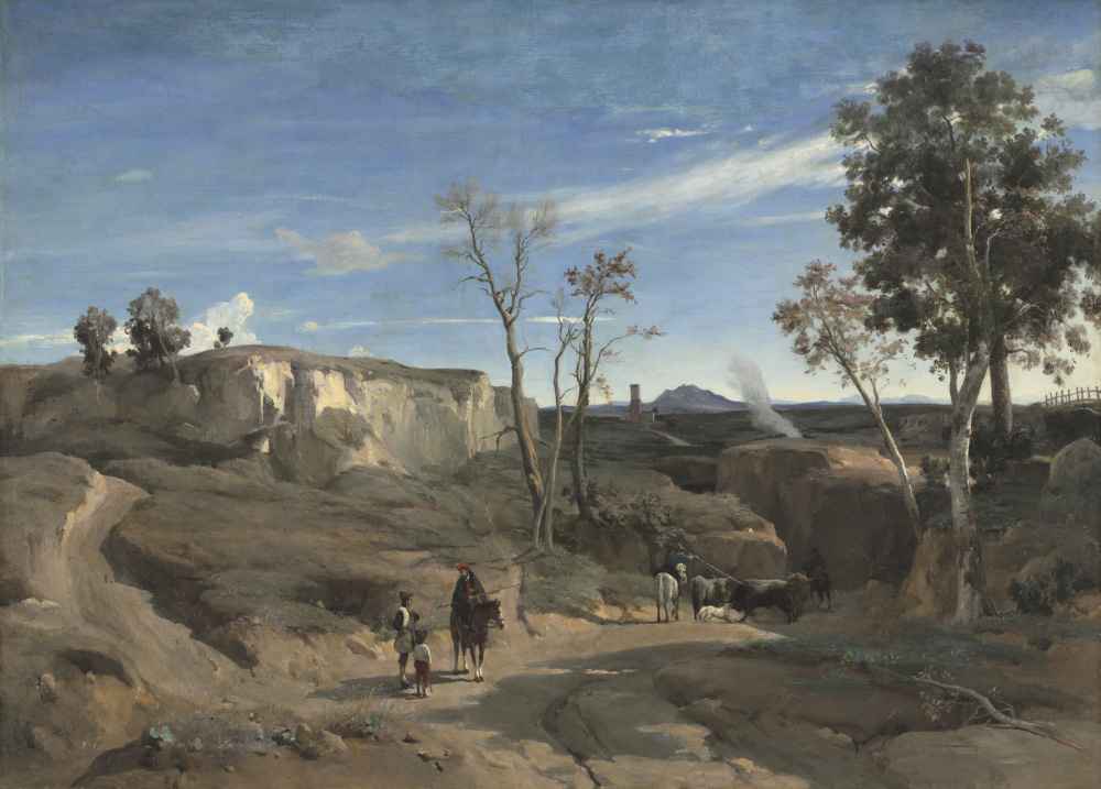 La Cervara, the Roman Campagna - Jean Baptiste Camille Corot