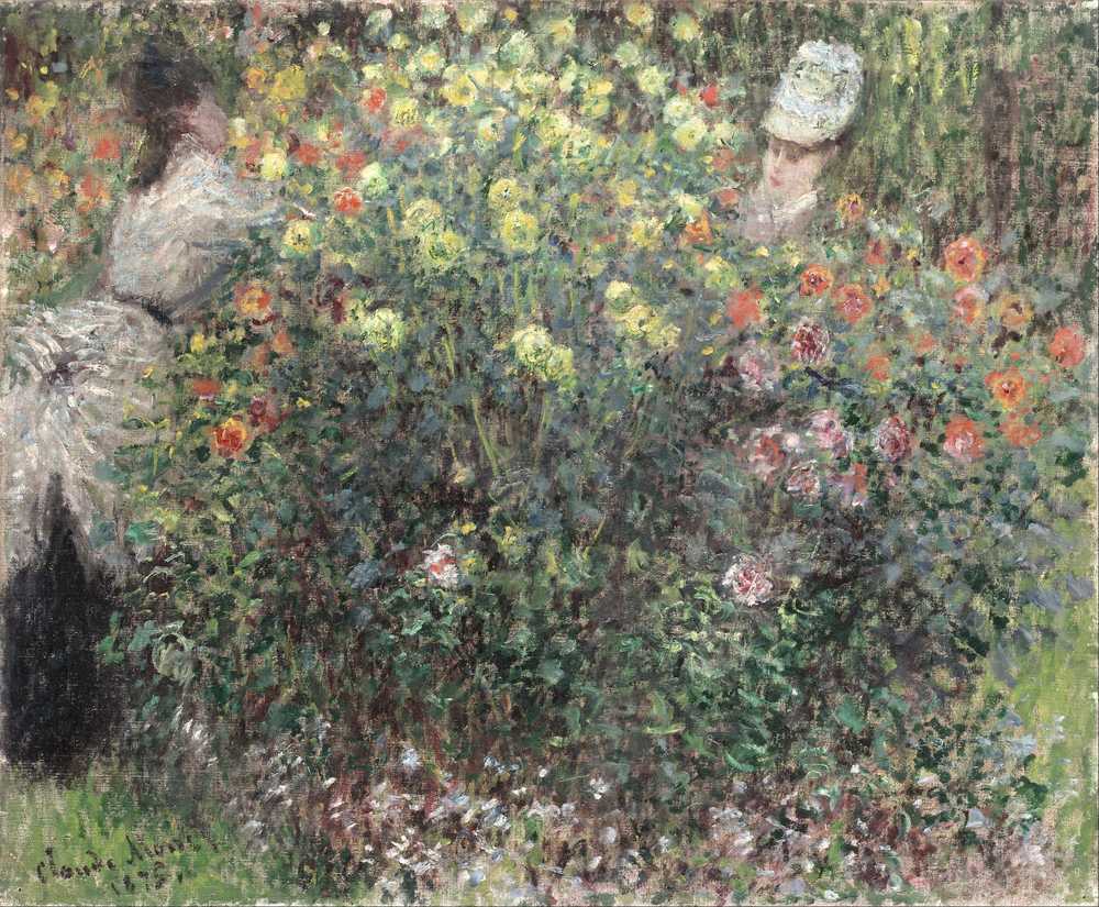 Ladies in Flowers (1875) - Claude Monet