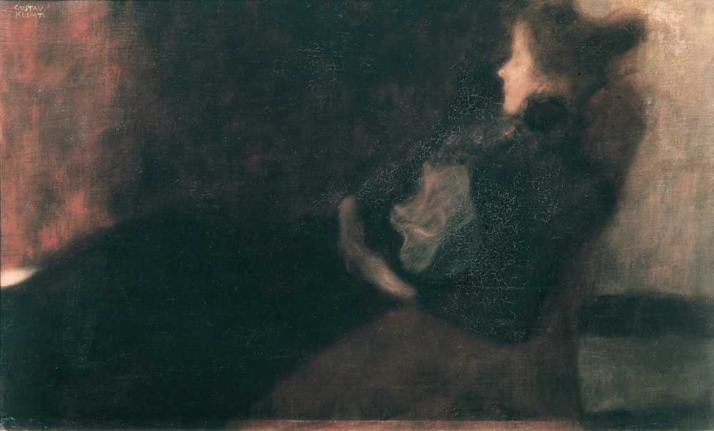 Lady at the Fireplace (1897-1898) - Gustav Klimt
