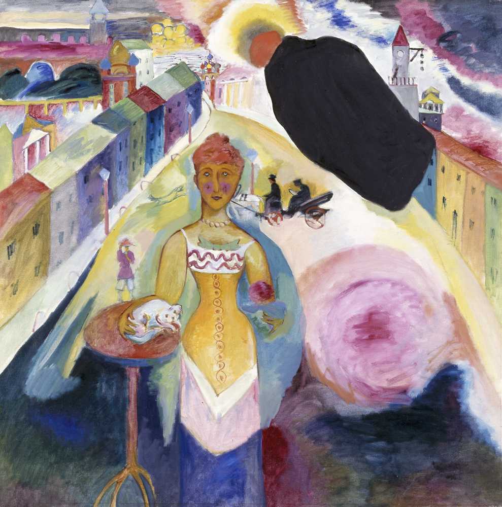 Lady in Moscow (1912) - Wassily Kandinsky