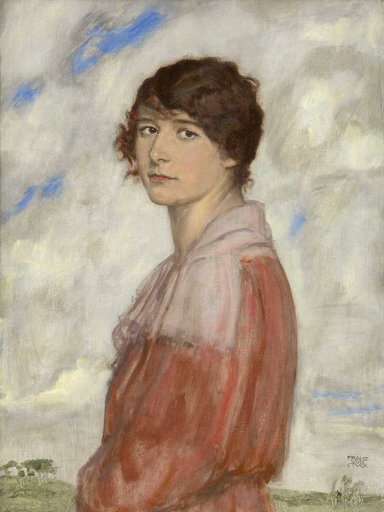 Lady in Red (around 1918) - Franz von Stuck