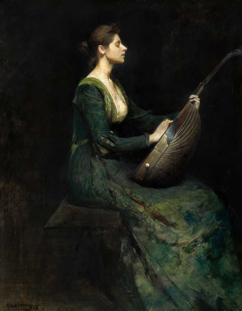 Lady with a Lute (1886) - Thomas Dewing