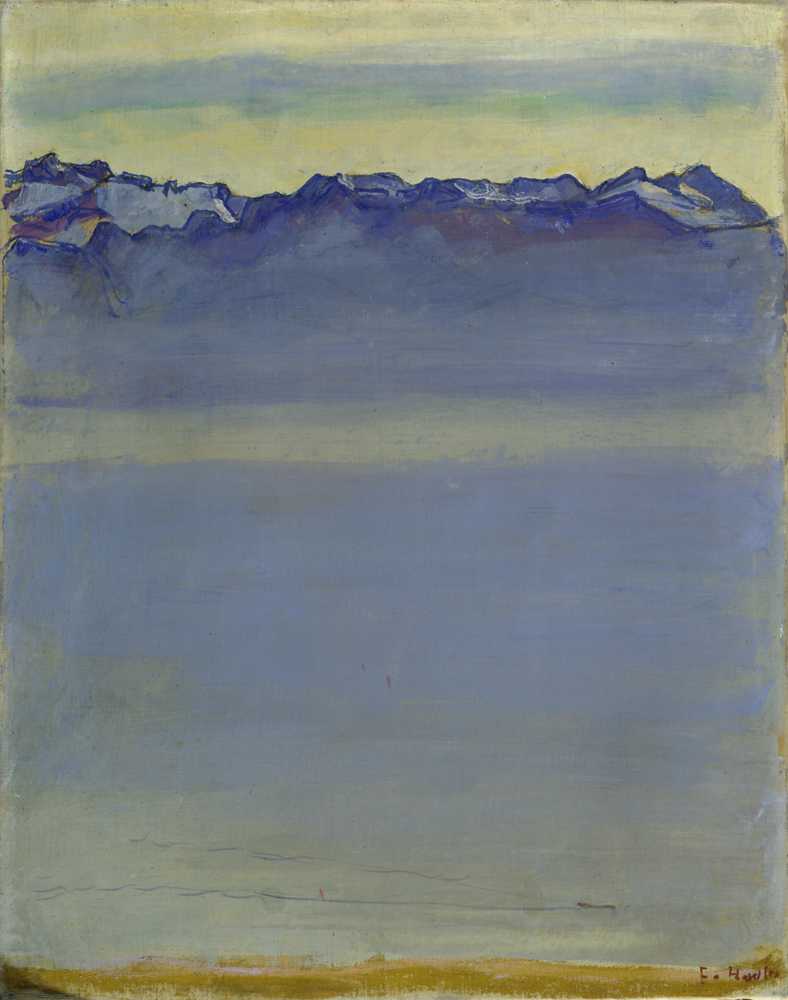 Lake Geneva with the Savoy Alps (1907) - Ferdinand Hodler