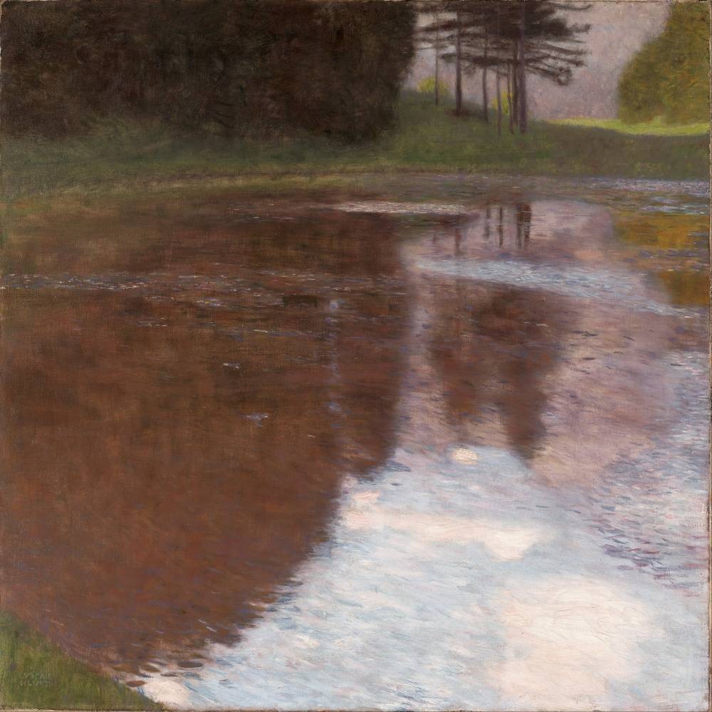 Lake in front of the Castle - Klimt