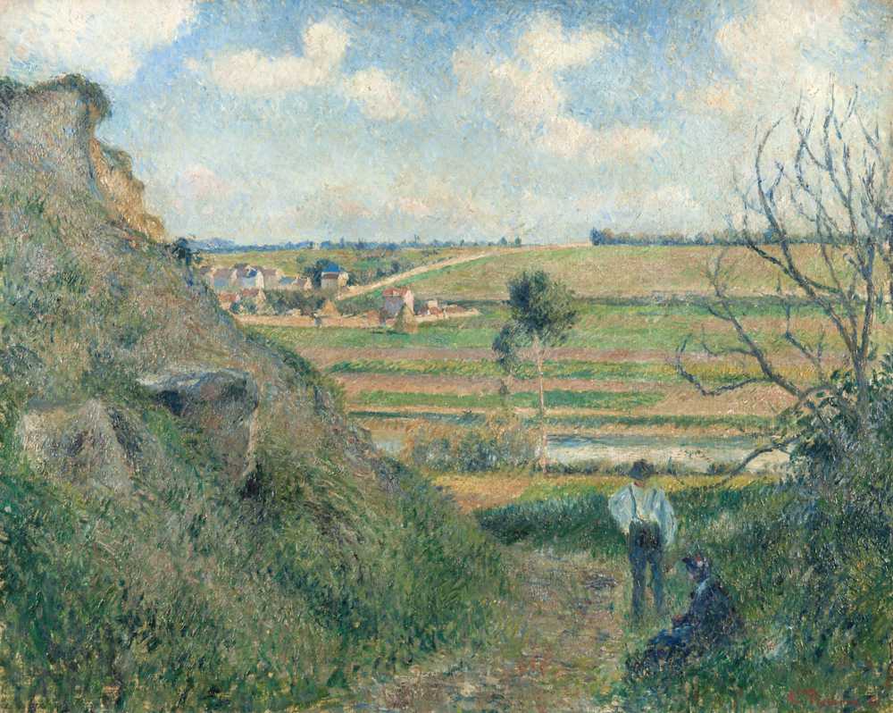 Landscape, Bazincourt (1881) - Camille Pissarro