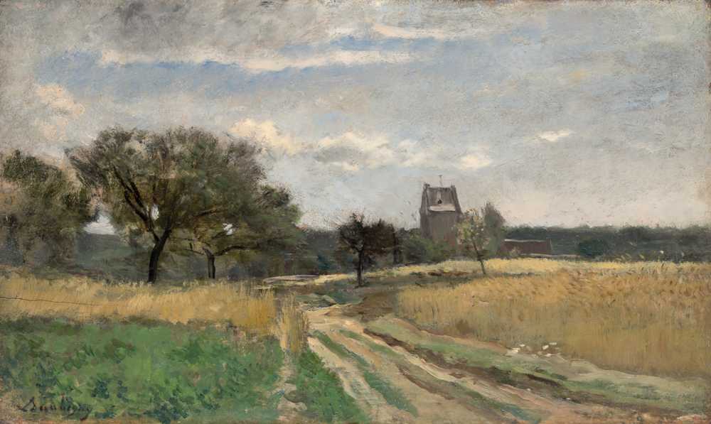 Landscape along a Country Road (ca. 1860) - Charles-Francois Daubigny