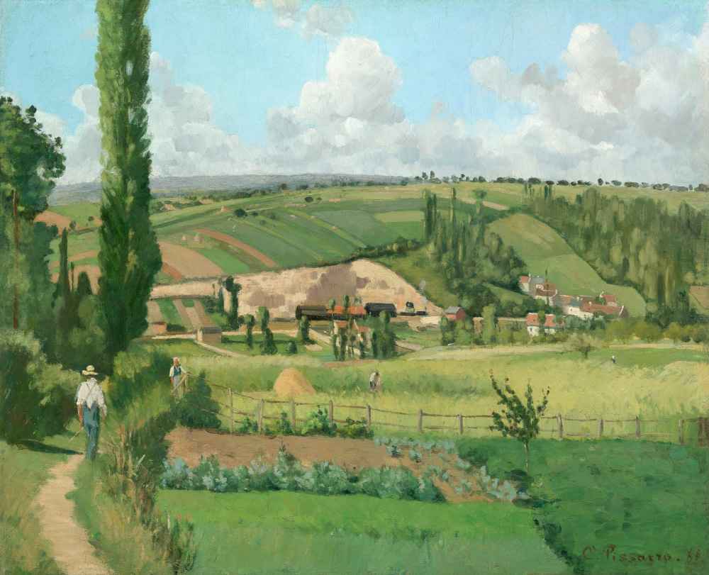 Landscape at Les Patis, Pontoise - Camille Pissarro
