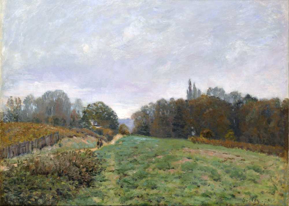 Landscape at Louveciennes (1873) - Alfred Sisley